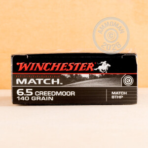 Image of 6.5MM CREEDMOOR ammo by Winchester that's ideal for precision shooting, training at the range.