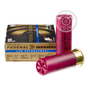 Image of the 12 GAUGE FEDERAL TACTICAL 00 BUCKSHOT (250 ROUNDS) available at AmmoMan.com.