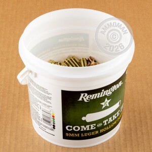 Photo detailing the 9MM REMINGTON UMC 115 GRAIN JHP (1000 ROUNDS) for sale at AmmoMan.com.