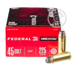 Image of 45 LONG COLT FEDERAL AMERICAN EAGLE 225 GRAIN JSP (50 ROUNDS)