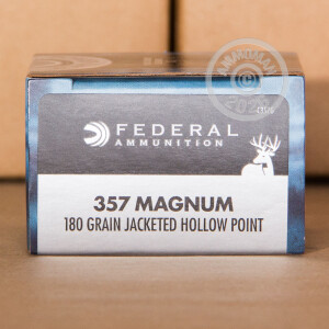 Image of the 357 MAGNUM FEDERAL POWER-SHOK 180 GRAIN JHP (20 ROUNDS) available at AmmoMan.com.