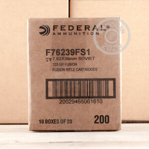 Image of 7.62X39 FEDERAL FUSION 123 GRAIN SP (20 ROUNDS)