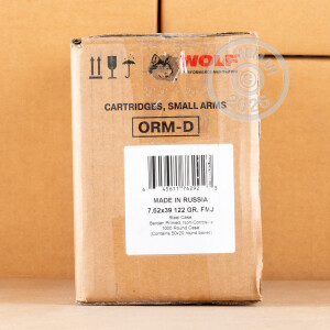 Image of the 7.62x39 WOLF 122 GRAIN FMJ (1000 ROUNDS) available at AmmoMan.com.