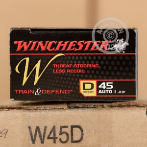 Photo of .45 Automatic JHP ammo by Winchester for sale at AmmoMan.com.