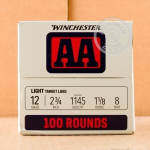 Photograph of Winchester 12 Gauge #8 shot for sale at AmmoMan.com