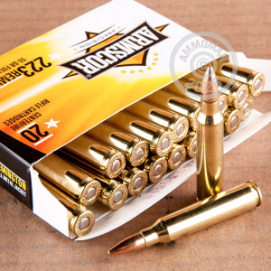 Image of 223 Remington ammo by Armscor that's ideal for training at the range.