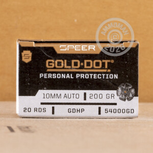 Image of 10mm pistol ammunition at AmmoMan.com.