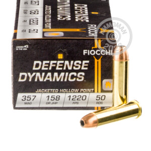 Photograph showing detail of 357 MAGNUM FIOCCHI 158 GRAIN JHP (1000 ROUNDS)