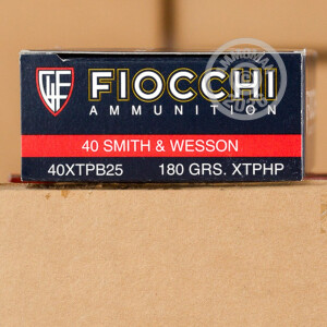 Image of 40 S&W FIOCCHI 180 GRAIN XTP (25 ROUNDS)