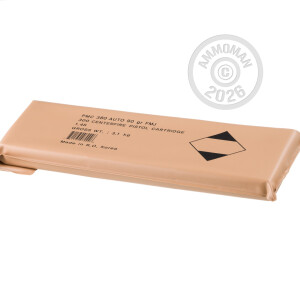 Photograph showing detail of 380 ACP PMC BRONZE BATTLE PACK 90 GRAIN FMJ (900 ROUNDS)