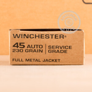 Photo of .45 Automatic FMJ ammo by Winchester for sale at AmmoMan.com.