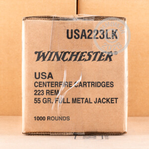 Photo of 223 Remington FMJ ammo by Winchester for sale.