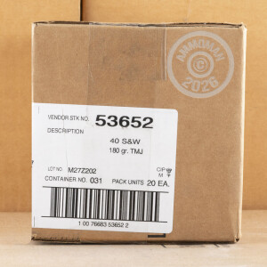 Image of the 40 S&W SPEER LAWMAN 180 GRAIN TMJ (50 ROUNDS) available at AmmoMan.com.