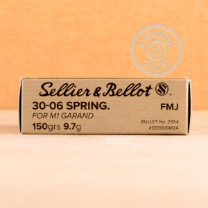 Image detailing the brass case on the Sellier & Bellot ammunition.