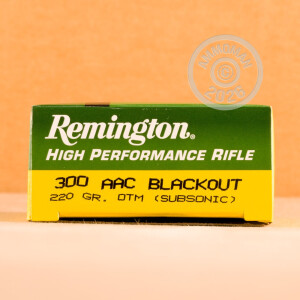 Photo of 300 AAC Blackout Open Tip Match ammo by Remington for sale.