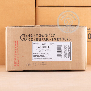 Photo detailing the 45 LONG COLT SELLIER & BELLOT 230 GRAIN JHP (50 ROUNDS) for sale at AmmoMan.com.