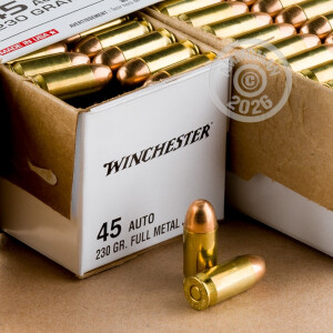 Image of .45 Automatic ammo by Winchester that's ideal for Subsonic, training at the range.
