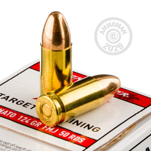 Image of the 9MM NATO WINCHESTER 124 GRAIN FMJ (1000 ROUNDS) available at AmmoMan.com.