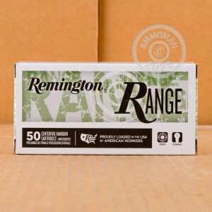 Image of the 40 S&W REMINGTON RANGE 180 GRAIN FMJ (50 ROUNDS) available at AmmoMan.com.