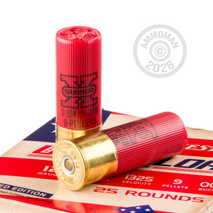 Photograph showing detail of 12 GAUGE WINCHESTER USA VALOR 2-3/4" 9 PELLETS 00 BUCK (250 ROUNDS)