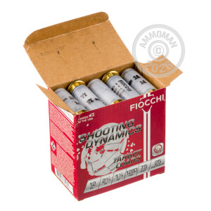 Image of 12 GAUGE FIOCCHI SHOOTING DYNAMICS 2-3/4" 1-1/8 OZ. #7.5 SHOT (250 ROUNDS)