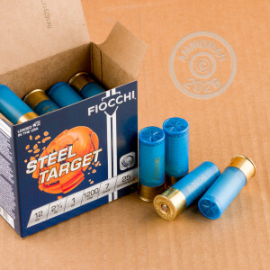 Image of the 12 GAUGE FIOCCHI LOW RECOIL STEEL 2-3/4" #7 SHOT (25 ROUNDS) available at AmmoMan.com.