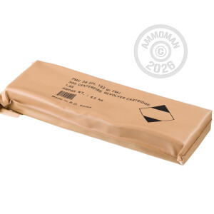 Photo detailing the 38 SPECIAL PMC BATTLE PACK 132 GRAIN FMJ (300 ROUNDS) for sale at AmmoMan.com.
