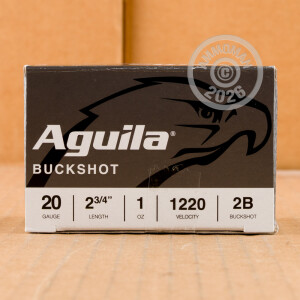 #2 BUCK shotgun rounds for sale at AmmoMan.com - 250 rounds.
