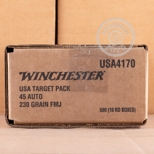 Image detailing the brass case and boxer primers on the Winchester ammunition.