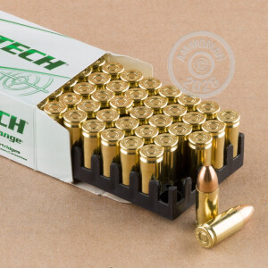 Photograph showing detail of 9MM LUGER MAGTECH CLEAN RANGE 124 GRAIN FEB (50 ROUNDS)