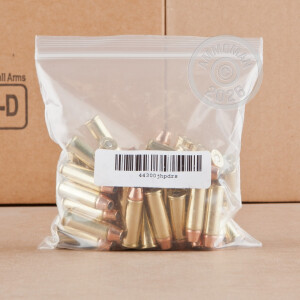 Image detailing the brass case and boxer primers on the DRS ammunition.