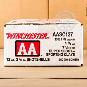 Image of 12 GAUGE WINCHESTER AA SPORTING CLAY 2-3/4" 1-1/8 OZ. #7-1/2 SHOT (25 ROUNDS)