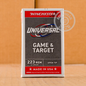 An image of 223 Remington ammo made by Winchester at AmmoMan.com.