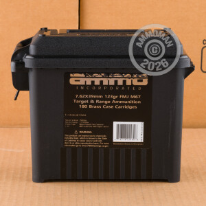 Photograph showing detail of 7.62x39 AMMO INC. 123 GRAIN FMJ M67 (180 ROUNDS IN FIELD BOX)