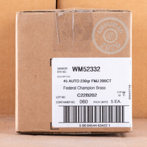 Image of .45 Automatic ammo by Federal that's ideal for Subsonic, training at the range.