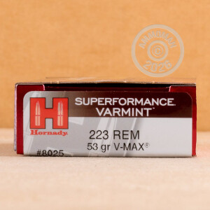 Image detailing the brass case on the Hornady ammunition.