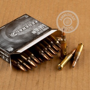 An image of 5.56x45mm ammo made by Federal at AmmoMan.com.