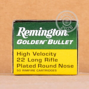 Image of 22 LR REMINGTON GOLDEN BULLET 40 GRAIN PLATED ROUND NOSE (500 ROUNDS)