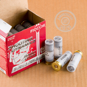 Image of 12 GAUGE FIOCCHI 2-3/4" 1 OZ. #8 SHOT (25 ROUNDS)