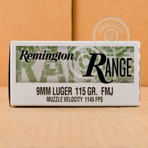Image of 9MM REMINGTON RANGE 115 GRAIN FMJ (1000 ROUNDS)