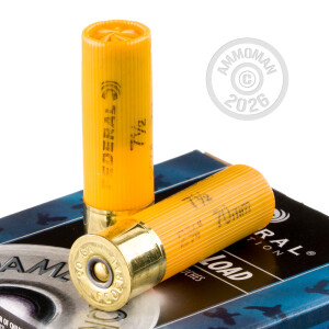 Image of the 20 GAUGE FEDERAL GAME LOAD UPLAND HI-BRASS 2-3/4" 1 OZ. #7.5 SHOT (250 ROUNDS) available at AmmoMan.com.