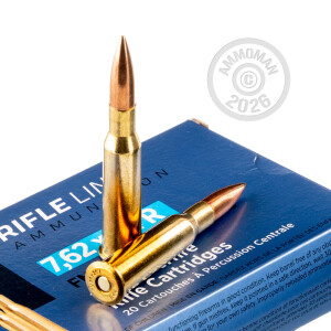 Photo detailing the 7.62x54R PRVI PARTIZAN 182 GRAIN FMJ-BT (20 ROUNDS) for sale at AmmoMan.com.