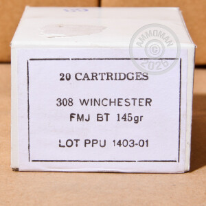 Image of Prvi Partizan 308 / 7.62x51 rifle ammunition.