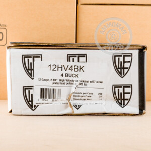 Image of 12 GAUGE FIOCCHI 2 3/4" #4 BUCK (10 ROUNDS)