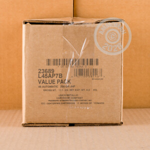 An image of .45 Automatic ammo made by Remington at AmmoMan.com.