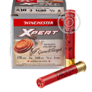 410 Bore Ammo - 250 Rounds of 3” 3/8 oz. #6 Steel Shot by