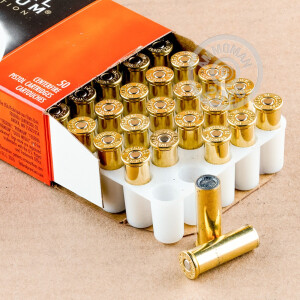 Photograph showing detail of 38 SPECIAL FEDERAL PREMIUM GOLD MEDAL 148 GRAIN LEAD WADCUTTER (50 ROUNDS)