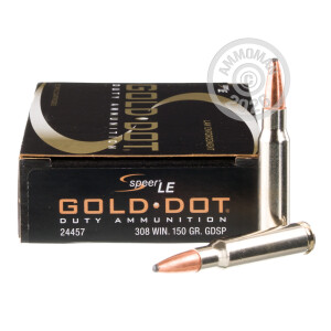 Image of the 308 WIN SPEER GOLD DOT 150 GRAIN SP (500 ROUNDS) available at AmmoMan.com.
