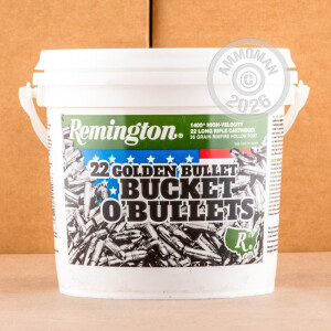 Photograph showing detail of 22 LR REMINGTON BUCKET O’ BULLETS 36 GRAIN CPHP (1400 ROUNDS)