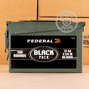 #00 Buck shotgun rounds for sale at AmmoMan.com - 100 rounds.